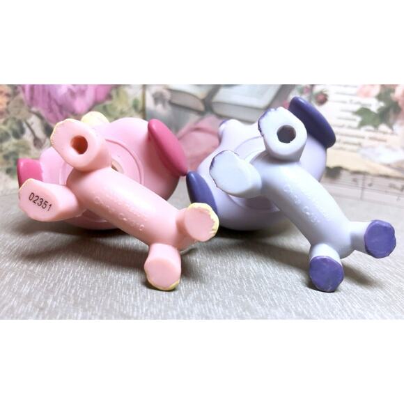 Authentic Littlest Pet Shop LPS Dachshund Dog Twin Puppy 1306 1367 Accessories - Picture 5 of 6